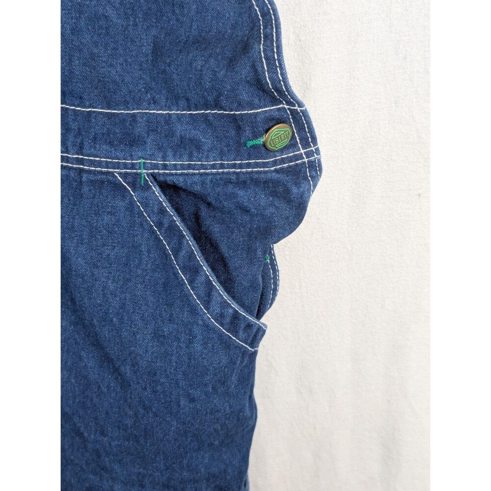 Liberty Overalls with Carpenter Loop Blue Men's Size 48x28 - Picture 3 of 15